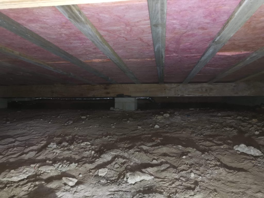 Subfloor Insulation Installed by a professional Installer on a residential home in Tasmania